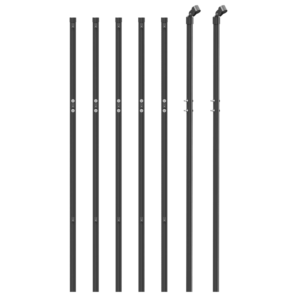 Clôture grillagée Vidaxxl 0,8x10 m acier galvanisé, anthracite