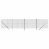 Clôture grillagée Vidaxl 1,4x10 m acier galvanisé anthracite