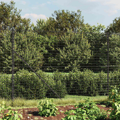 Clôture grillagée Vidaxl 1,6x10 m acier galvanisé anthracite