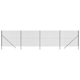 Clôture grillagée Vidaxl 2,2x10 m acier galvanisé anthracite