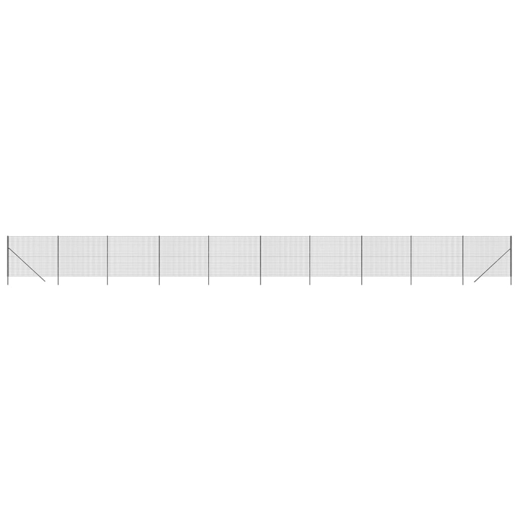 Vidaxl Wire Mesh Fet 1,8x25 M Galvaniserat stål Anthracite -färgad