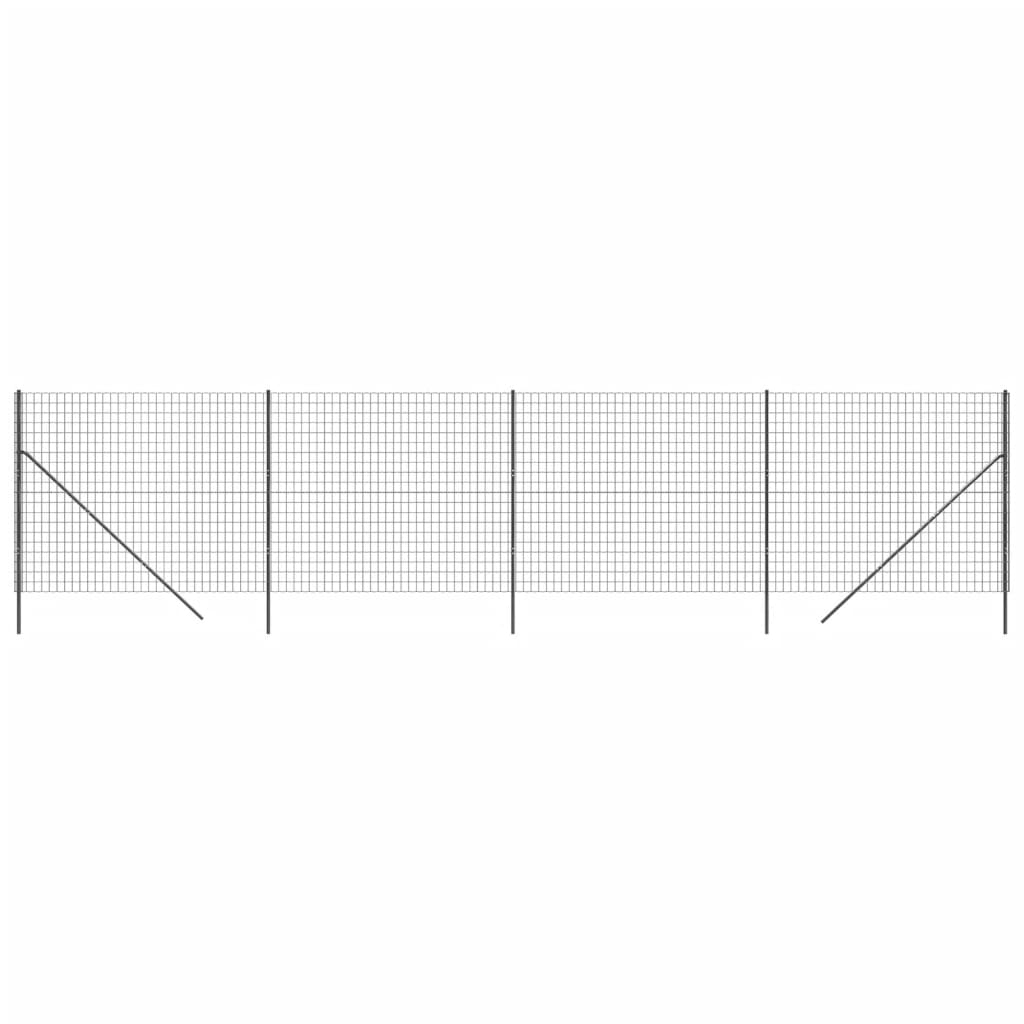 Vidaxl Wire Mesh FET 1,4x10 m stalowy antracyt stalowy