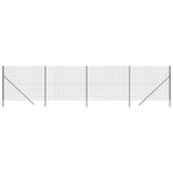 Clôture grillagée Vidaxl 1,6x10 m acier galvanisé anthracite