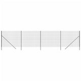 Clôture grillagée Vidaxl 1,8x10 m acier galvanisé anthracite