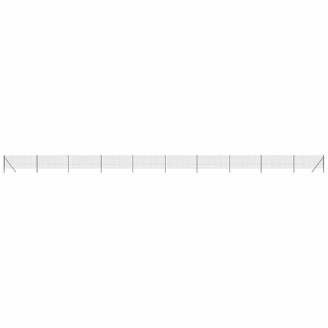 Clôture grillagée Vidaxxl 0,8x25 m acier galvanisé couleur anthracite