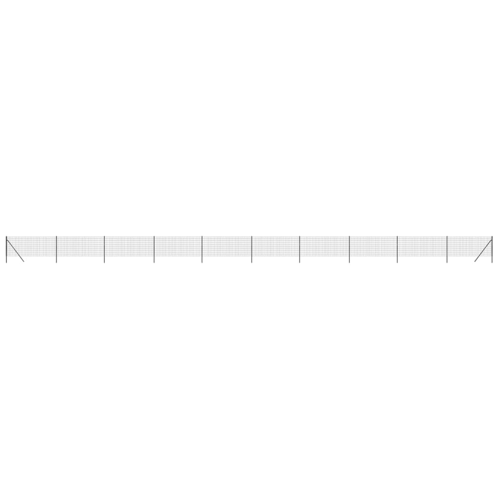 Clôture grillagée Vidaxl 1x25 m acier galvanisé couleur anthracite