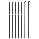 Clôture grillagée Vidaxl 1x10 m acier galvanisé anthracite