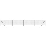 Clôture grillagée Vidaxl 1,1x10 m acier galvanisé anthracite