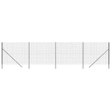 Clôture grillagée Vidaxl 1,6x10 m acier galvanisé anthracite