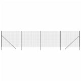 Clôture grillagée Vidaxl 1,8x10 m acier galvanisé anthracite