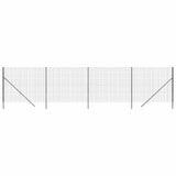 Clôture grillagée Vidaxl 2,2x10 m acier galvanisé anthracite