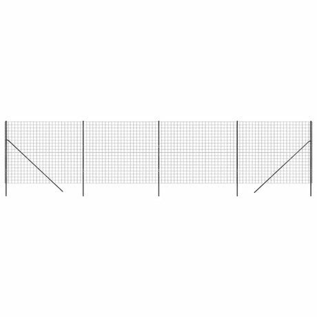Clôture grillagée Vidaxl 2,2x10 m acier galvanisé anthracite
