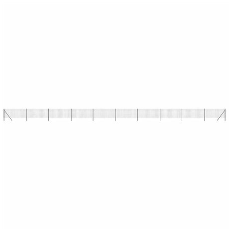 Clôture grillagée Vidaxxl 0,8x25 m acier galvanisé couleur anthracite
