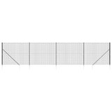 Clôture grillagée Vidaxxl avec ancrages au sol 1,8x10 m anthracite