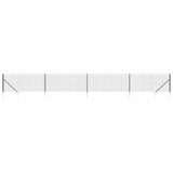 Clôture grillagée Vidaxl avec ancrages au sol 1x10 m anthracite