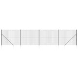 Clôture grillagée Vidaxxl avec ancrages au sol 1,8x10 m anthracite