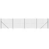 Clôture grillagée Vidaxxl avec ancrages au sol 2x10 m anthracite