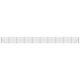 VidaXL Clôture grillagée avec ancrages au sol 2,2x25 m anthracite