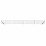 Clôture grillagée Vidaxl avec ancrages au sol 1x10 m anthracite