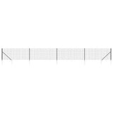 Clôture grillagée Vidaxxl avec ancrages au sol 1,1x10 m anthracite