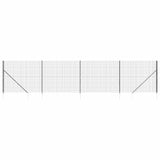 Clôture grillagée Vidaxxl avec ancrages au sol 1,4x10 m anthracite