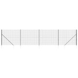 Clôture grillagée Vidaxxl avec ancrages au sol 1,8x10 m anthracite