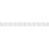 VidaXL Clôture grillagée avec ancrages au sol 2,2x25 m anthracite