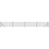 Clôture grillagée Vidaxxl avec bride 0,8x10 m couleur anthracite