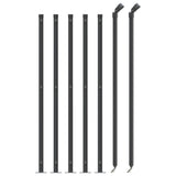 Clôture grillagée Vidaxxl avec bride 0,8x10 m couleur anthracite