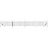 Clôture grillagée Vidaxxl avec bride 1,1x10 m anthracite