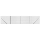 Clôture grillagée Vidaxxl avec bride 1,4x10 m anthracite