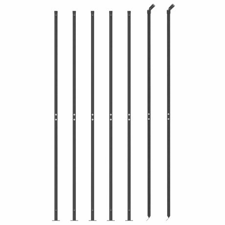 Clôture grillagée Vidaxxl avec bride 1,6x10 m anthracite