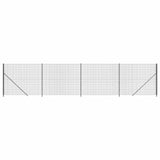 Clôture grillagée Vidaxxl avec bride 1,8x10 m couleur anthracite