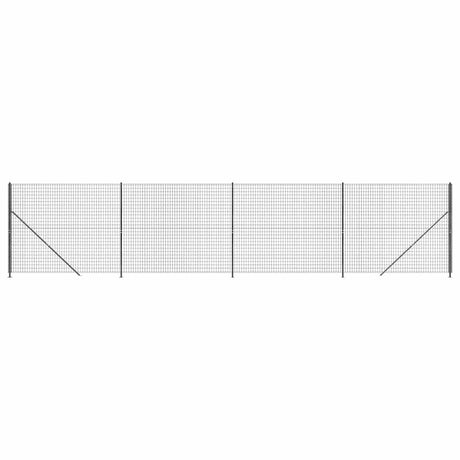 Clôture grillagée Vidaxxl avec bride 2,2x10 m anthracite