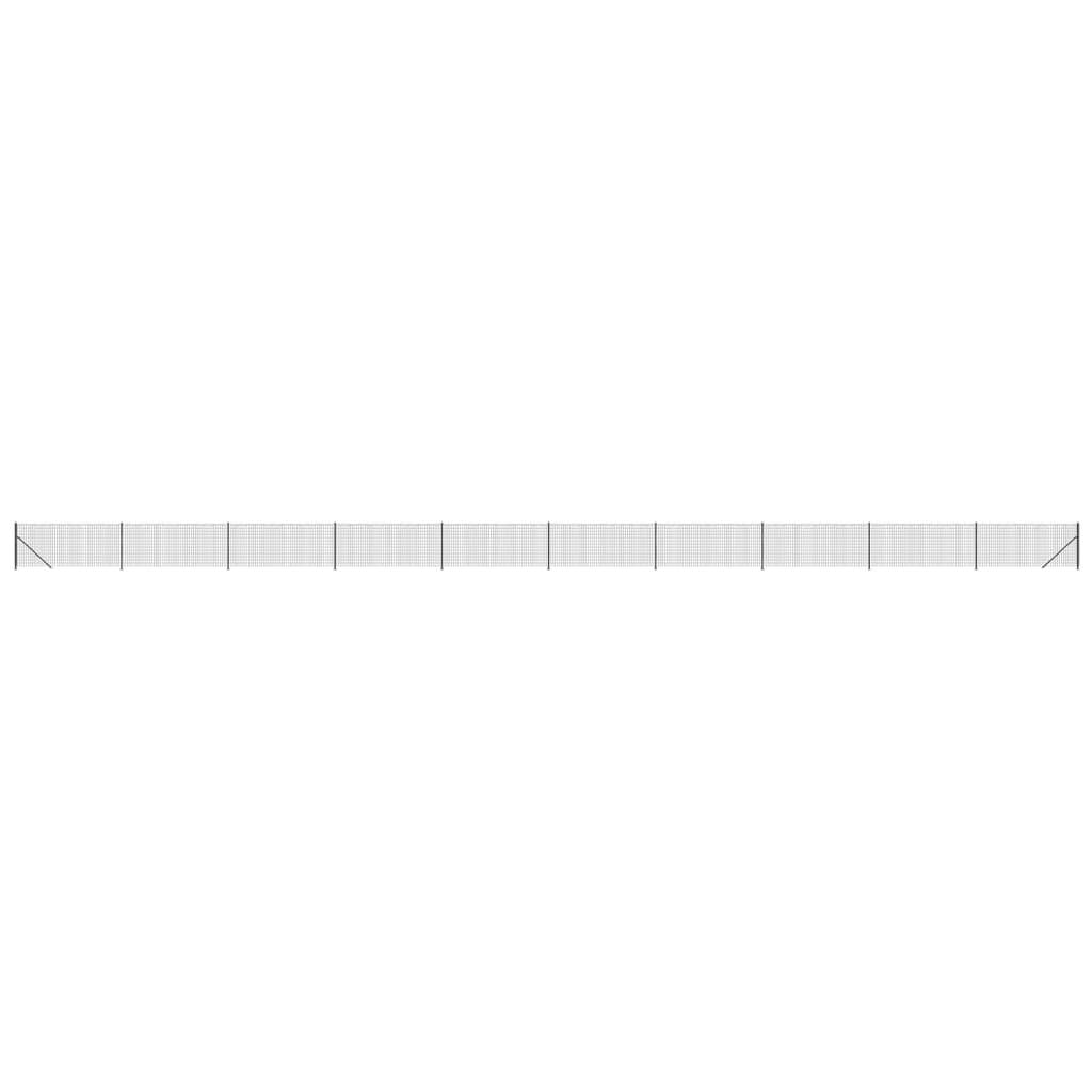 Clôture grillagée Vidaxxl avec bride 1x25 m anthracite
