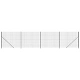 Clôture grillagée Vidaxxl avec bride 1,4x10 m anthracite