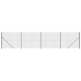 Clôture grillagée Vidaxxl avec bride 2,2x10 m anthracite