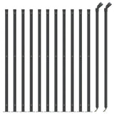 Clôture grillagée Vidaxxl avec bride 0,8x25 m couleur anthracite