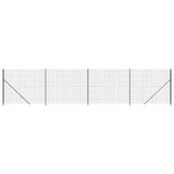 Clôture grillagée Vidaxxl avec bride 1,4x10 m anthracite