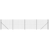 Clôture grillagée Vidaxxl avec bride 1,8x10 m couleur anthracite