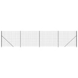 Clôture grillagée Vidaxxl avec bride 2x10 m couleur anthracite