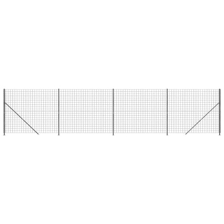 Clôture grillagée Vidaxxl avec bride 2x10 m couleur anthracite