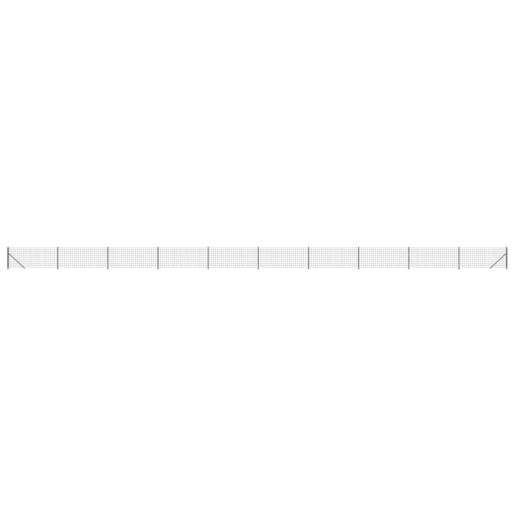 Clôture grillagée Vidaxxl avec bride 1x25 m anthracite