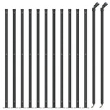 Clôture grillagée Vidaxxl avec bride 1x25 m anthracite