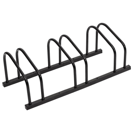 Rack de vélo vidaxl pour 3 vélos en acier noir