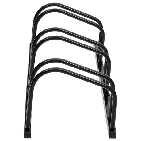 Rack de vélo vidaxl pour 3 vélos en acier noir