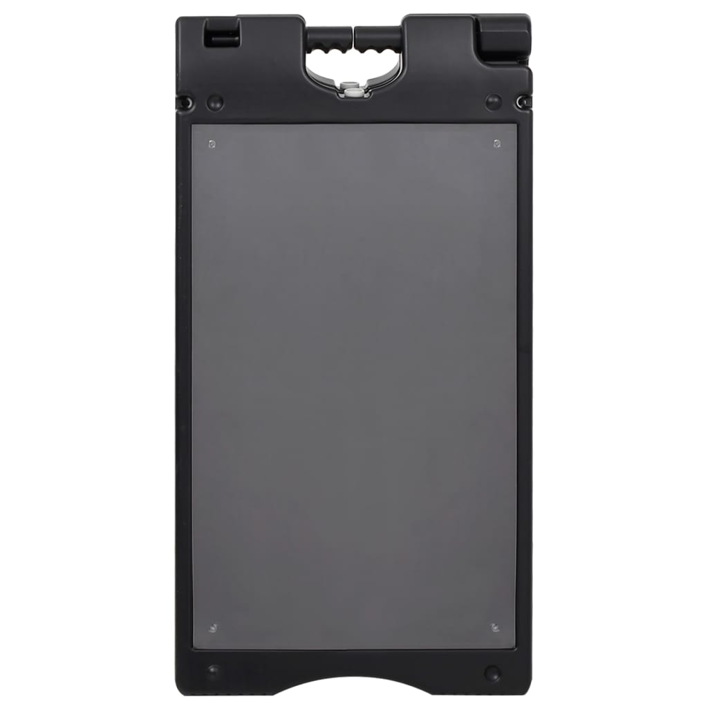 Vidaxl Sandwichbord 45x7x84,5 cm HDPE Black