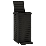 Vidaxx poubelle d'extérieur 41x41x86 cm polypropylène noir