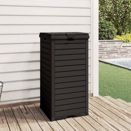 Vidaxx poubelle d'extérieur 41x41x86 cm polypropylène noir