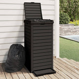 Vidaxx poubelle d'extérieur 41x41x86 cm polypropylène noir